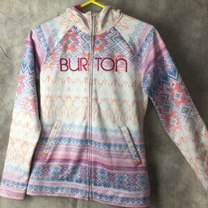 Burton Full Zip Snowboard Hoodie Sweatshirt Small Thick and Warm